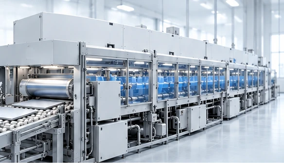Conceptual horizontal wet process equipment with discrete sheet roller transport