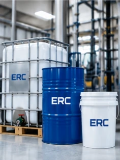 Conceptual pail, drum and caged IBC packaging options
