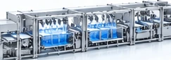 Conceptual wet process equipment supporting process requirements